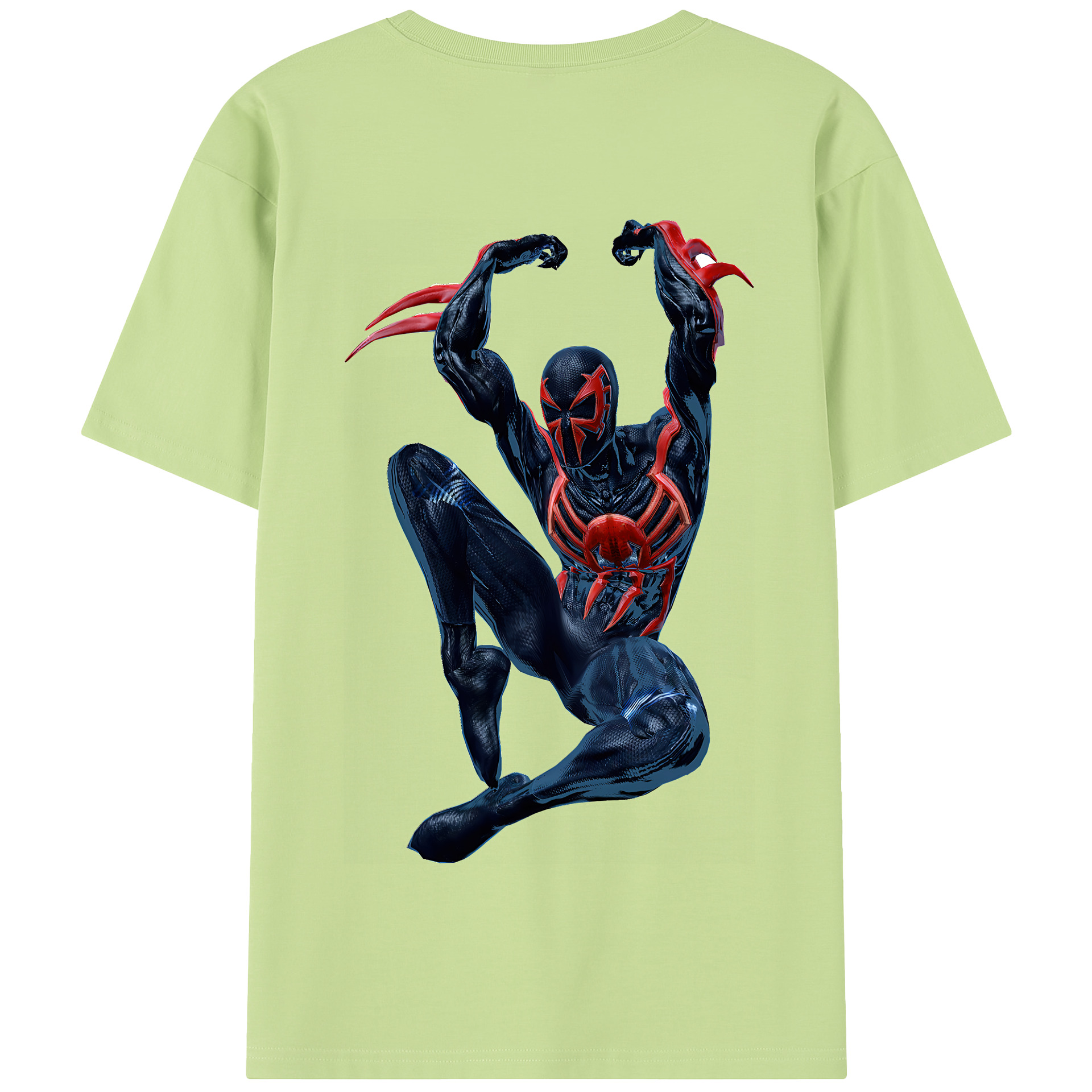 Spider Man スパイダーマン 綿100％半袖Tシャツ（背面プリント）